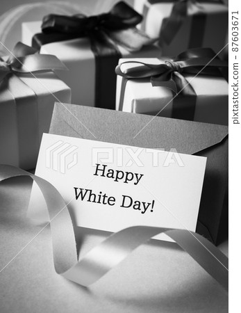 Happy White Day! White Day Message Card Letter Letter 87603671