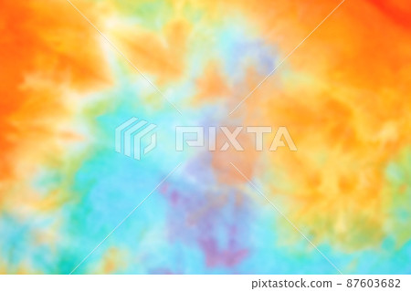 Blurred abstract tie dye multicolor fabric cloth pattern texture Blurred abstract tie dye multicolor fabric cloth pattern texture 87603682