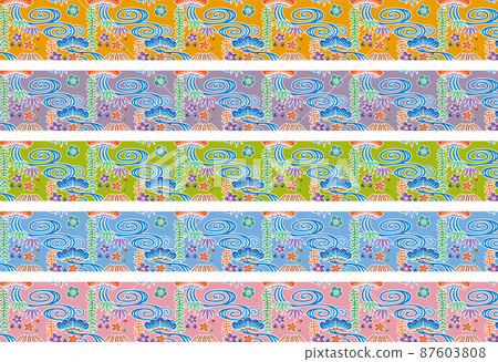 Bingata design obi(顏色變化) Bingata design obi(顏色變化) 87603808