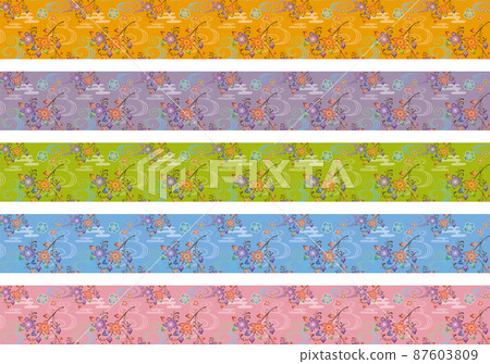 Bingata design obi (color variation) Bingata design obi (color variation) 87603809
