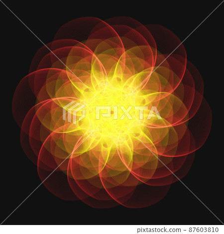 幾何圖案曼陀羅圖案 87603810