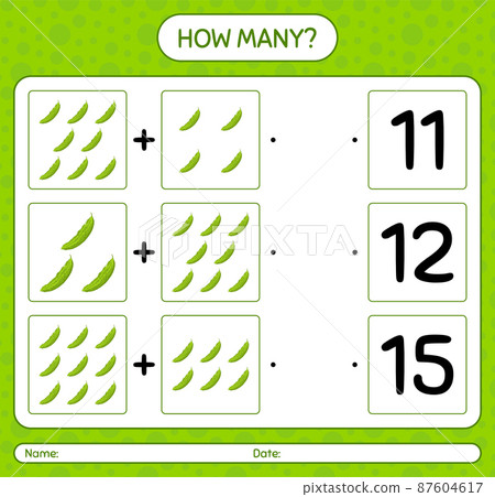 How many counting game with bitter melon. worksheet for preschool kids, kids activity sheet, printable worksheet How many counting game with bitter melon. worksheet for preschool kids, kids activity sheet, printable worksheet 87604617