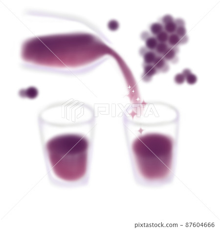 Image of pouring grape juice into a glass Image of pouring grape juice into a glass 87604666