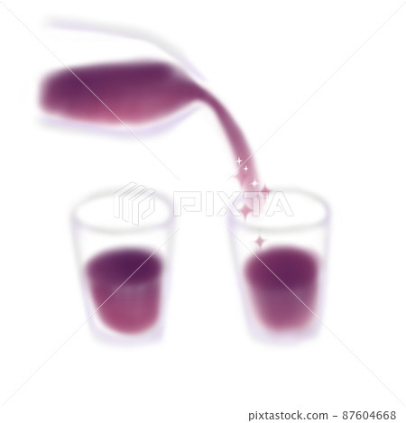 Image of pouring grape juice into a glass Image of pouring grape juice into a glass 87604668