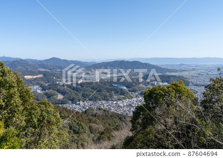 《Fukuoka Prefecture》 Dazaifu area seen from the site of Ono Castle 87604694