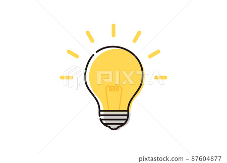 Shining miniature bulb: Image material of ideas and inspiration Shining miniature bulb: Image material of ideas and inspiration 87604877