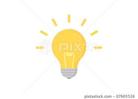 Shining miniature bulb: Image material of ideas and inspiration 87605526