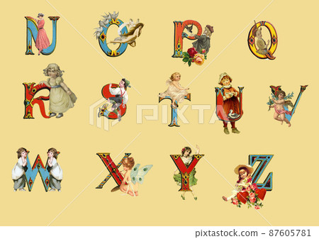 字母拼貼 87605781