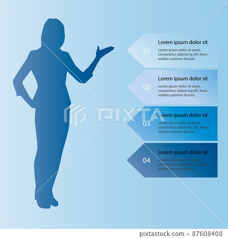 Vector figure presents infographics 87608408