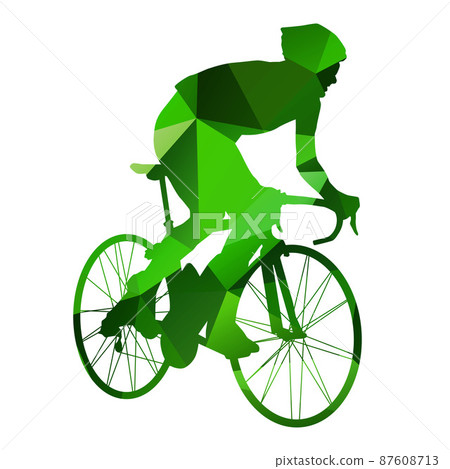 Abstract vector cyclist 87608713