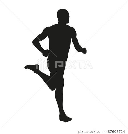 Vector runner silhouette 87608724