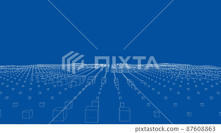 Vector abstract boxes background 87608863