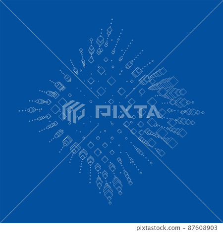 Vector abstract boxes background Vector abstract boxes background 87608903
