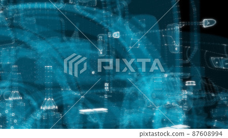 Abstract technology particles mesh background Abstract technology particles mesh background 87608994