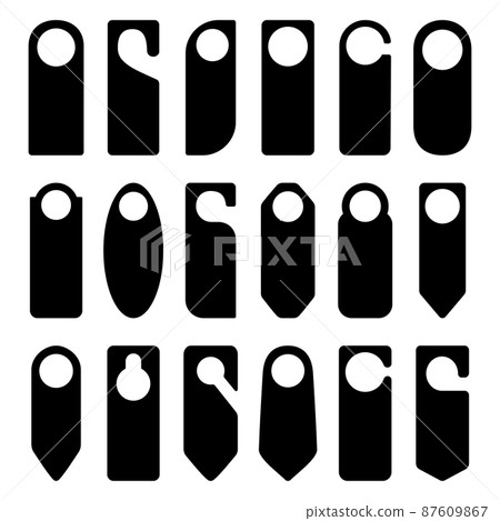 Set of door hangers, vector illustration Set of door hangers, vector illustration 87609867