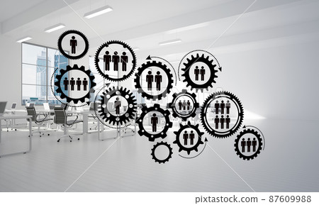 Networking and wireless connection as concept for effective modern business 87609988