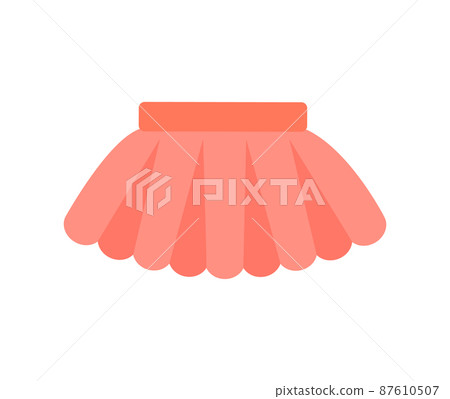 Baby Clothes Skirt Poster Vector Illustration Baby Clothes Skirt Poster Vector Illustration 87610507