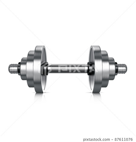 Dumbbell illustration isolated on white background Dumbbell illustration isolated on white background 87611076