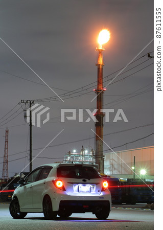 【神奈川縣川崎市】愛車與工廠夜景 87611555