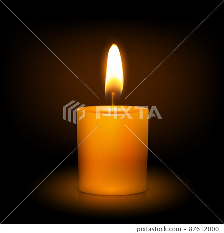 Candle illustration on dark background Candle illustration on dark background 87612000