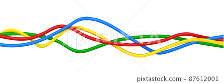 Cables vector illustration on white background 87612001