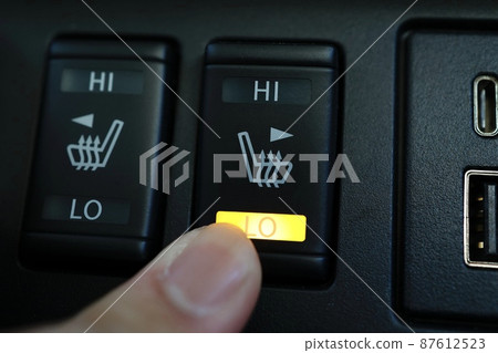 汽車座椅加熱器開啟按鈕 87612523