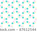 Abstract round polka dot colorful illustration wallpaper 87612544