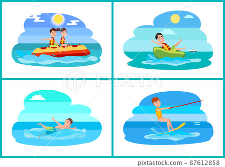 Surfing Collection of Sport Vector Illustration Surfing Collection of Sport Vector Illustration 87612858