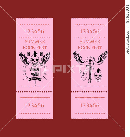 Summer Rock Fest Collection of Tickets on Red Summer Rock Fest Collection of Tickets on Red 87612931