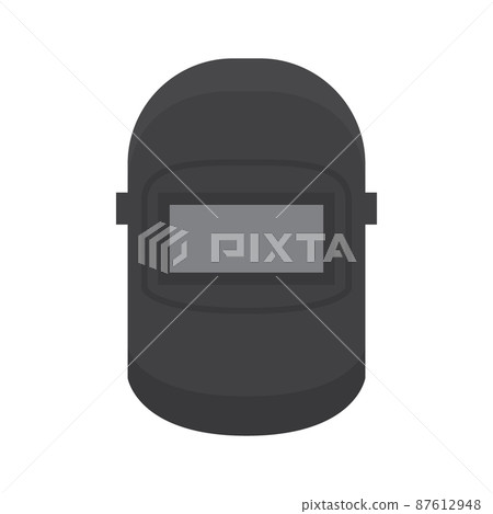 Welding Helmet Isolated Flat Vector Icon 87612948