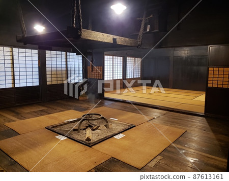 A house with a hearth 87613161