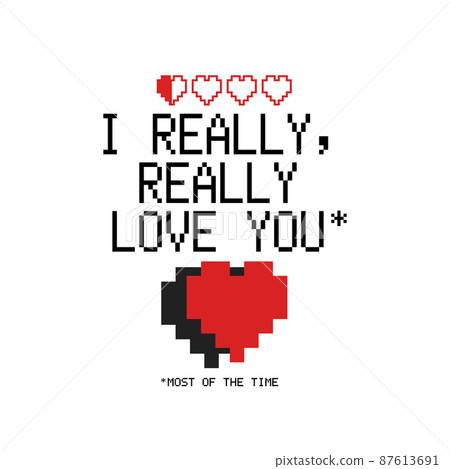 I Really Love You logo template. Happy valentines day card with hearts. Holiday design for t shirt, mugs and posters. Stock illustration I Really Love You logo template. Happy valentines day card with hearts. Holiday design for t shirt, mugs and posters. Stock illustration 87613691