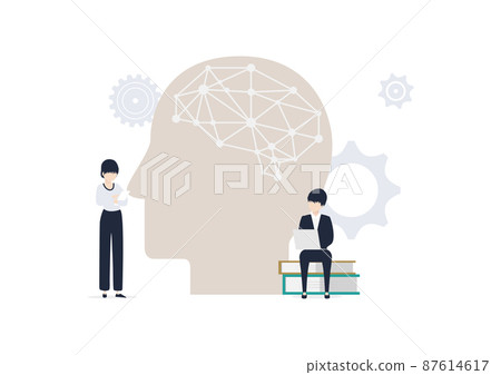 Learning method based on brain science! Illustration material Learning method based on brain science! Illustration material 87614617