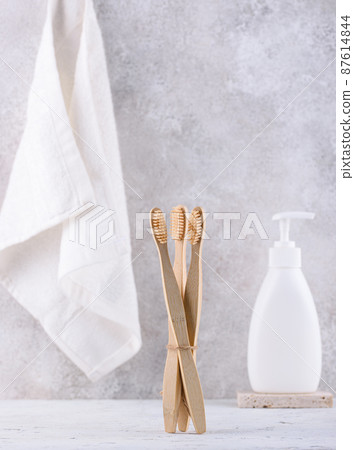 Bamboo toothbrush, zero waste care products 87614844