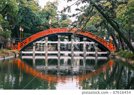 [Osaka] Sumiyoshi Taisha's Arched Bridge (Taikobashi) 01 87616454