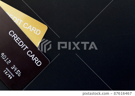 Mock-up online sales day with black paper background 87616467