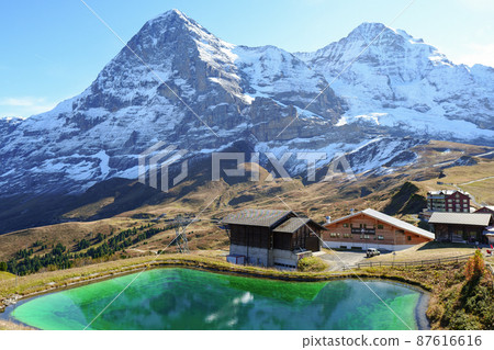 Scenery seen during the hike from Menrichen Observatory to Kleine Scheidegg (Switzerland) 87616616