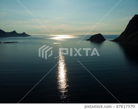 Seascape on Vestvagoy island, Lofoten Norway 87617570