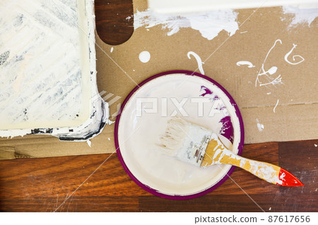 White paint with essentials equipment White paint with essentials equipment 87617656