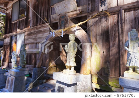 Akagiyama Takizawa Fudoson Takizawa's Fudo Waterfall Fudo Otaki Gunma Prefecture designated scenic spot Bakufu Waterfall Ice Waterfall 87617703