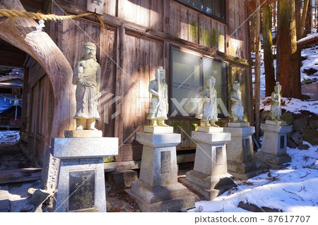 赤木山瀧澤不動尊瀧澤不動瀑布不動大瀧群馬縣指定名勝幕府瀑布冰瀑 87617707