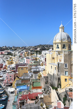 colorful Procida Island of Napoli, Italy 87617785