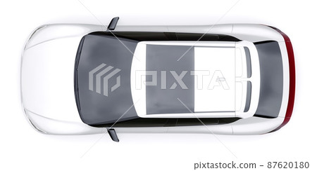 Newest electric family crossover (SUV) for the city. 3d illustration. Newest electric family crossover (SUV) for the city. 3d illustration. 87620180