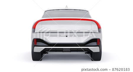 Newest electric family crossover (SUV) for the city. 3d illustration. Newest electric family crossover (SUV) for the city. 3d illustration. 87620183
