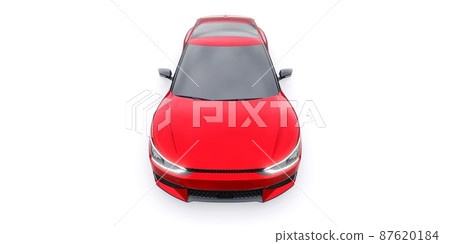 Newest electric family crossover (SUV) for the city. 3d illustration. Newest electric family crossover (SUV) for the city. 3d illustration. 87620184