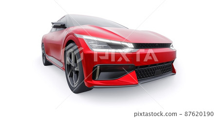 Newest electric family crossover (SUV) for the city. 3d illustration. Newest electric family crossover (SUV) for the city. 3d illustration. 87620190