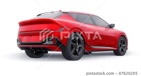 Newest electric family crossover (SUV) for the city. 3d illustration. 87620205