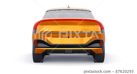 Newest electric family crossover (SUV) for the city. 3d illustration. Newest electric family crossover (SUV) for the city. 3d illustration. 87620293
