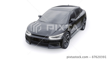 Newest electric family crossover (SUV) for the city. 3d illustration. 87620391