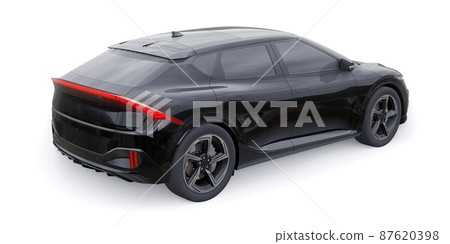 Newest electric family crossover (SUV) for the city. 3d illustration. Newest electric family crossover (SUV) for the city. 3d illustration. 87620398